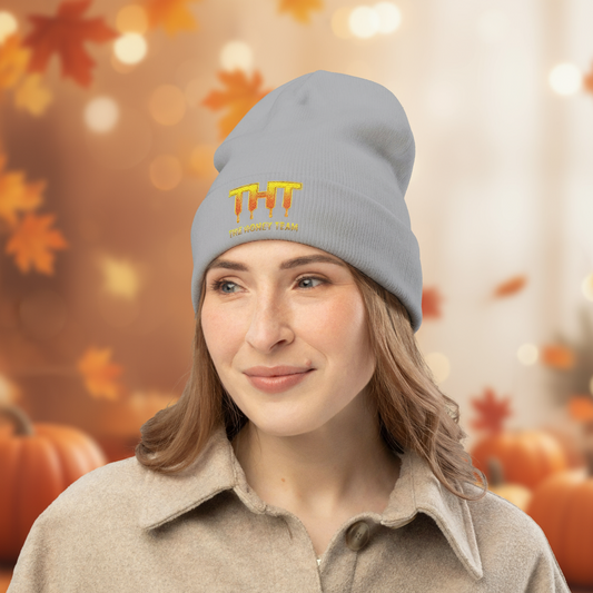 "The Honey Team" | Cozy Embroidery Beanie