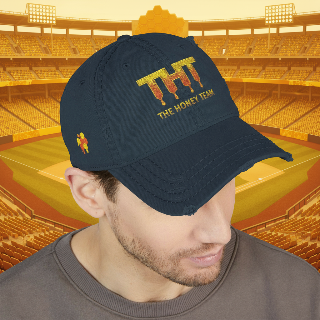 Distressed "The Honey Team" Dad Hat