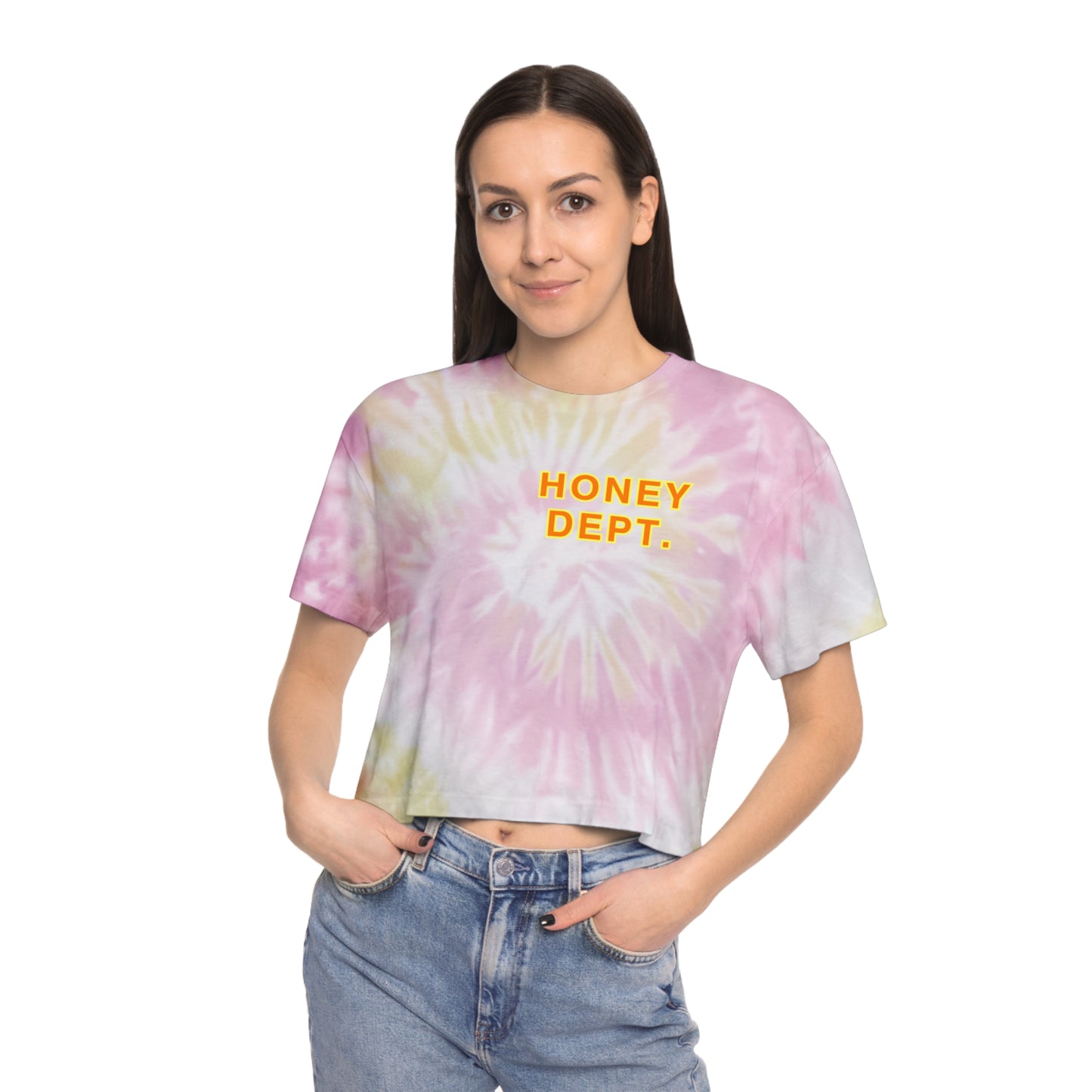 Honey Dept. Tie-Dye Crop Top Tee
