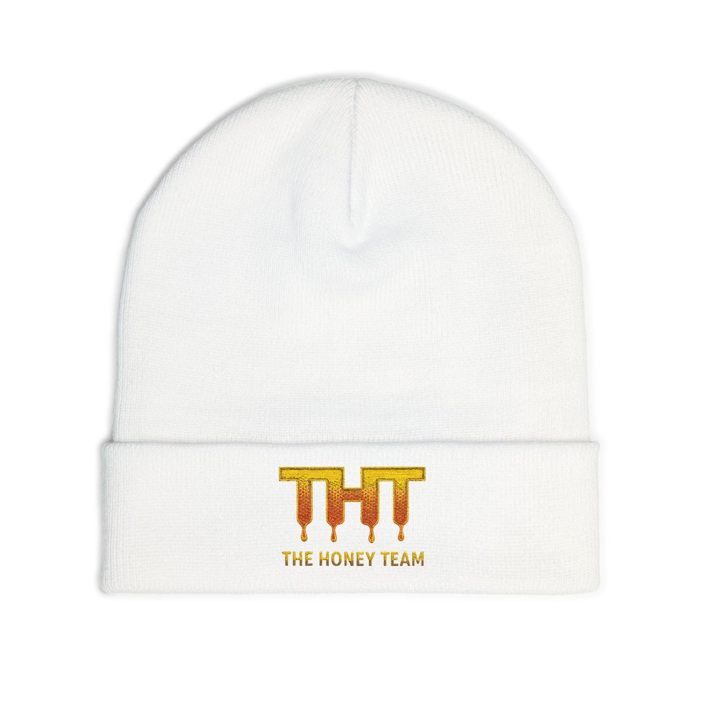 "The Honey Team" | Cozy Embroidery Beanie