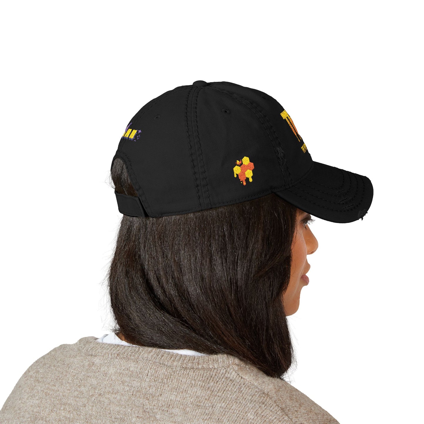 Distressed "The Honey Team" Dad Hat